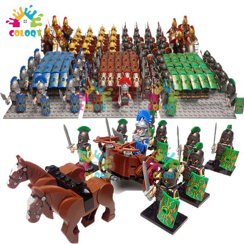 Lego Minifigure Holder - Детские игрушки, строительные блоки римского легиона,